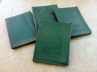 ANTIQUE 1920s LITTLE LEATHER LIBRARY TENNYSON BOOK LOT   KING ARTHUR 