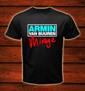 DJ Armin Van Buuren Miragelogos Black T Shirt Size s 2XL