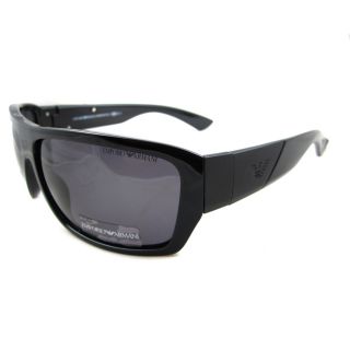Emporio Armani Sunglasses 9857 D28 3H Shiny Black Grey Polarized 