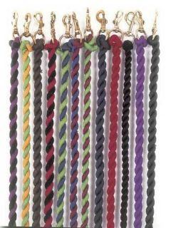 horses twin coloured lead ropes more options colour from united