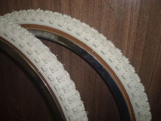 20 x1.75 white Comp III skinwall BMX tires NEW pair by CST