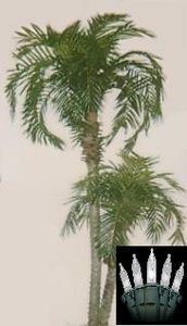 Artificial Phoenix x 2 Palm Tree Plant Bush Pool Patio with 