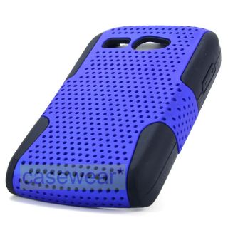 Blue Apex Perforated Hard Case Gel Cover for Kyocera Hydro C5170 Boost 