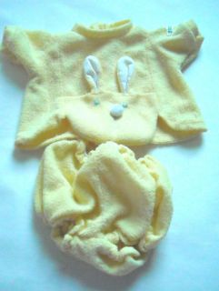 Baby Doll Clothes Preemie Bunny Suit 16 18 Doll Cabbage Patch Kids CPK 