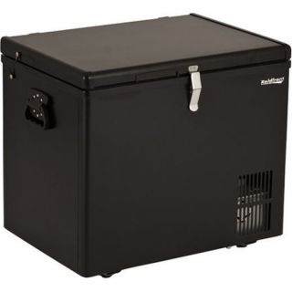 Portable 43 Qt Chest Refrigerator Freezer Black Compact 12V Outdoor 