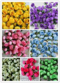 100 Roses Heads Artificial Silk Flower Wholesale Lots Party Wedding 