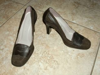 Ladies AndreaCollec​tion Leather Upper Heels Pumps Shoes size 8M 