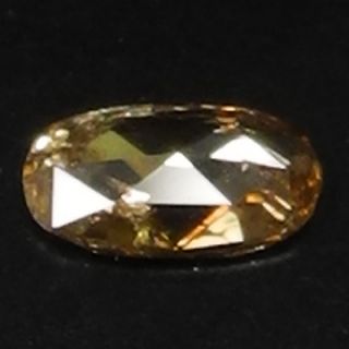 48cts Cognac Yellow Rose Cut Oval Natural Loose Diamond