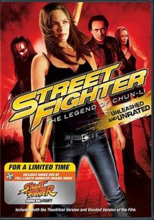 Street Fighter The Legend of Chun Li DVD, 2009, 2 Disc Set, Rated 