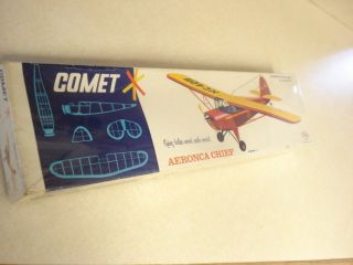 Comet Aeronca Chief Flying Balsa Model Airplane Kit 54 inch Wingspan 