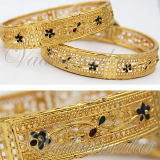 New Micro Gold Plated Bangles Indian Bollywood Bracelets India Bangle 