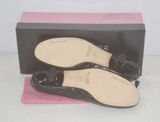 Attitudes by Paul Mayer Size 7B Black Quilted Titou Ballerina Pumps 