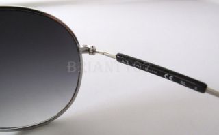 Armani Exchange Mens Sunglasses AX220 s Silver Black Purple Pouch $80 