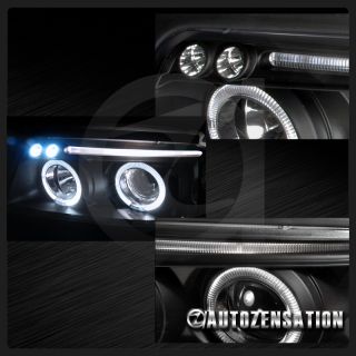 96 99 Audi A4 S4 B5 Black LED DRL Halo Projector Headlights