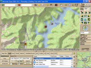 planning a fishing trip with atlas gazetteer locations
