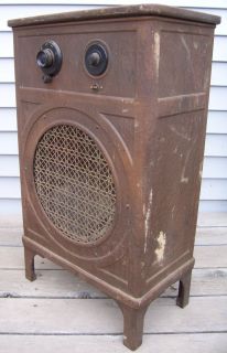 Atwater Kent Model 52 Console Tube Radio 1928 Metal Little Stove