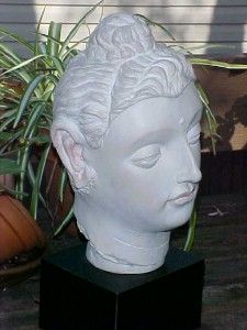 Vintage AUSTIN SCULPTURE Bust ~BUDDHA~ Gandhara Reproduction