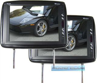 11 Universal Fit Headrest Car Monitor 2yr Waranty for DVD GPS Black 