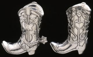 arthur court designs cowboy boot salt pepper shaker set