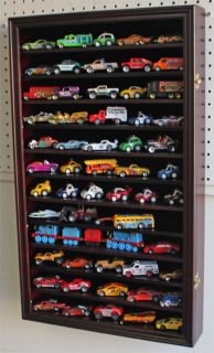 Hot Wheels Matchbox Car Display Case Cabinet Wall Rack Kid Safe Door 