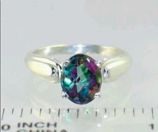 stone type mystic fire topaz approximate stone size 9x7mm approximate 