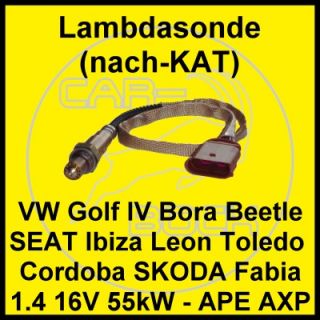 Lambdasonde (nach Kat) VW Golf 4 1.4 16V 55kW   Motoren APE AXP