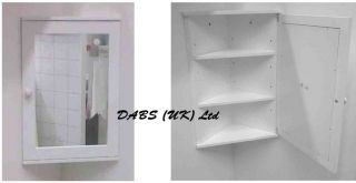 IKEA Nordby Bathroom Corner Wall Cabinet / Bathrrom Unit With Mirror 