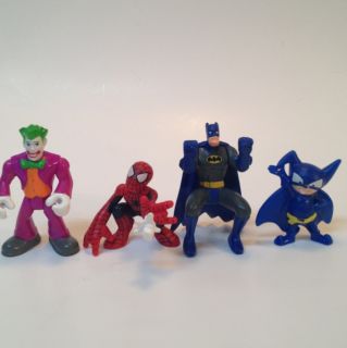 Batman Joker Spider Man Action Figure Doll Lot Set Toys