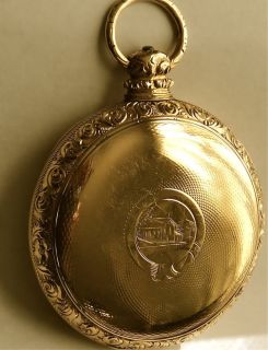 Mammoth 18K Gold E D Johnson of London 1850 Fusee Pocket Watch Perfect 