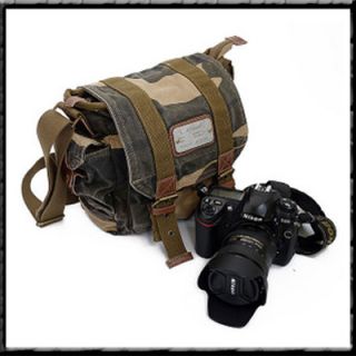 DSLR SLR Canvas Camera Bag Messenger Shoulder Bags Canon Nikon Sony 3 