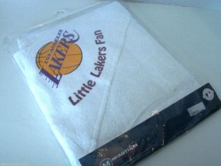 Los Angeles La Lakers Baby Infant Hooded Towel NBA Officially Licensed 