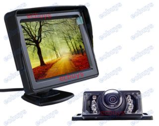   Car 4 3 inch Digital LCD Monitor with IR Backup Camera System