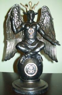 Baphomet Statue Devil Statue Occult Statue Medium Size Handmade in USA 