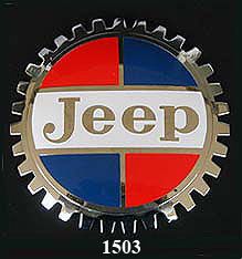 Vintage Car Grille Emblem Badges Jeep
