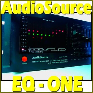 AudioSource EQ One 10 Band Rack Spectrum Analyzer Equalizer Vintage 