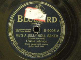 HEAR Lonnie Johnson Hes Jelly Roll Baker When You Feel Low Down 10 78 
