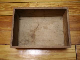 Antique Vintage 1900s Bakers Chocolate Wooden Wood Dovetail Box Crate 