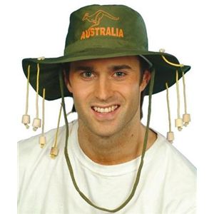 Australian Cork Hat Fancy Dress Aussie Crocodile Dundee