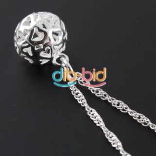   Charm Silver Hollow Round Ball Pendant Chain Necklace Jewelry Gift Hot