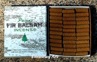 Paines Balsam Fir 144 Incense Logs Christmas Pine Fragrance All 