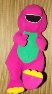 Barney Purple Dinosaur 18 Plush Stuffed Toy Talking Interactive 