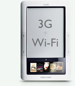 Barnes Noble Nook EReader with 3G and WiFi 6 display Wireless