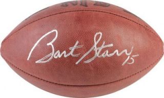 BART STARR AUTOGRAPHED SIGNED FOOTBALL GREEN BAY PACKERS MOUNTED 