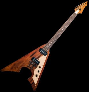 New AXL Badwater Jacknife AXL 021 Distressed V Electric Guitar w 