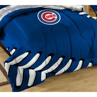  3pc MLB Chicago Cubs Baseball Twin Full Bedding Set Laces Comforter 