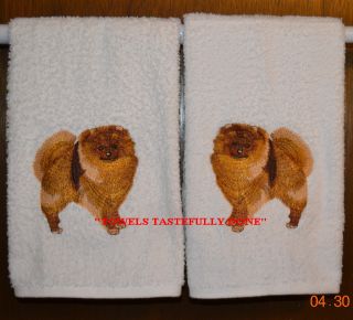 Pomeranian Custom Set Bathroom Hand Towels Gorgeous