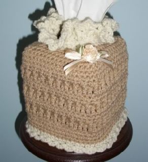 Kleenex Box Cover Toilet Tissue Cover Set New Crochet