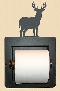 Deer Toilet Paper Holder Recessed Bathroom Deer Decor