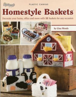 Homestyle Baskets Plastic Canvas Patterns Barn Cow Lamb