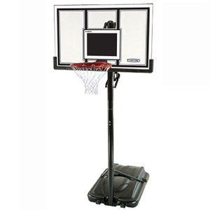 Lifetime Court Portable Basketball System Portable Hoops Rim Backboard 